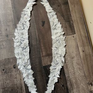 New Lovella DETACHABLE Lace Wedding Dress SLEEVES, tulle and beaded lace strap